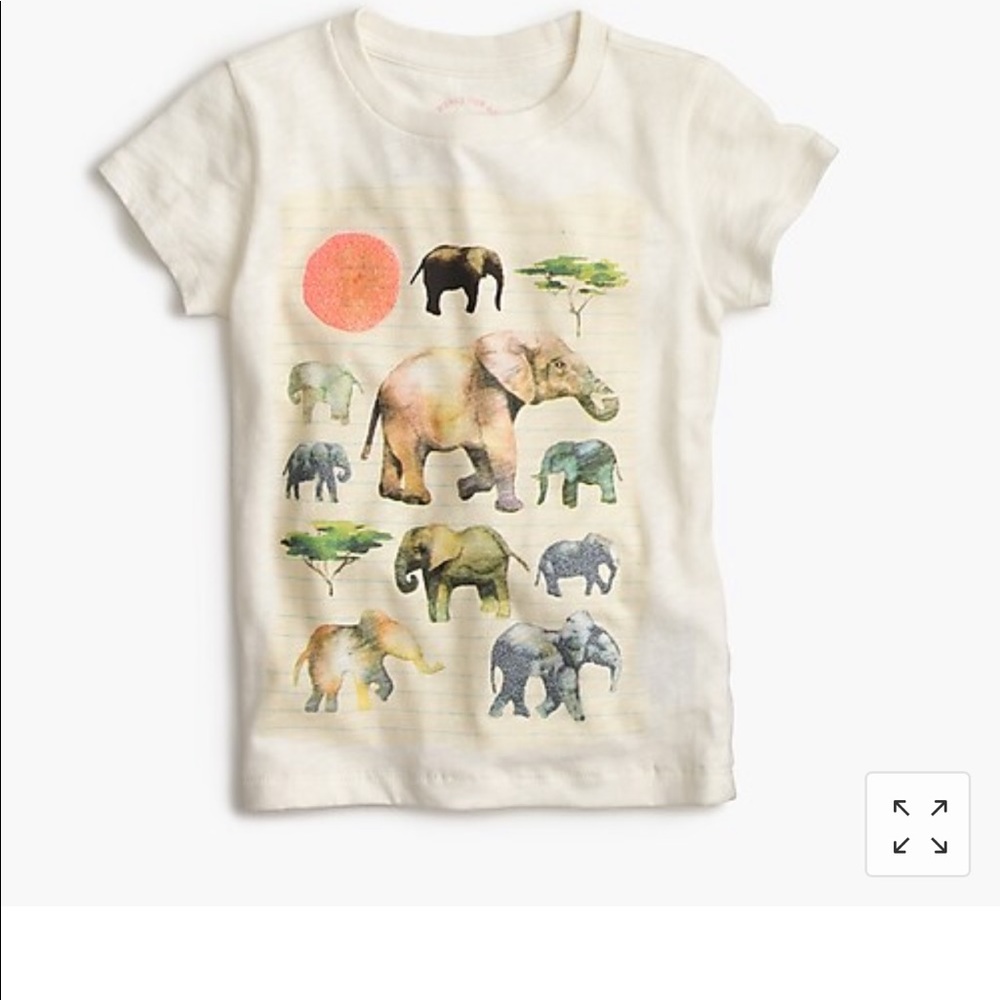 Girls Crew Cuts Elephant Tee